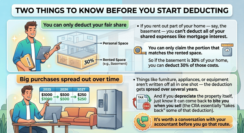 explanation of proration and depreciation for short term rental tax